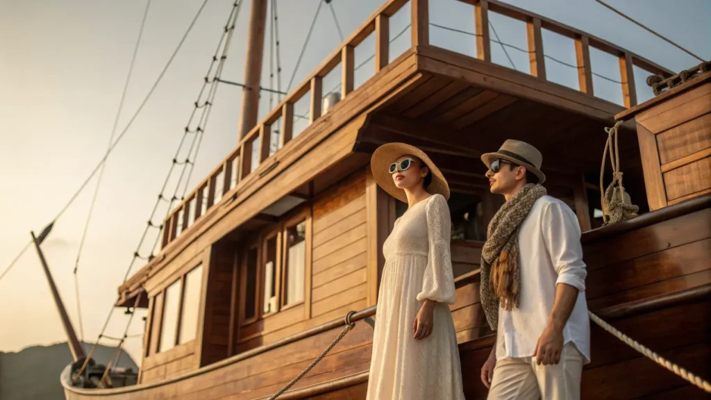 Phinisi Boat Prewedding Photo Ideas in Labuan Bajo | Labuan Bajo Productions