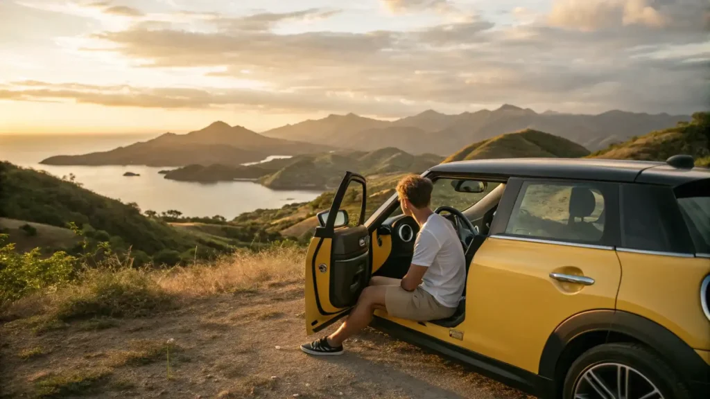 Ide Pose Foto di Bukit Labuan Bajo dengan MINI Cooper | Paket Dokumentasi Trip Labuan Bajo | Labuan Bajo Productions