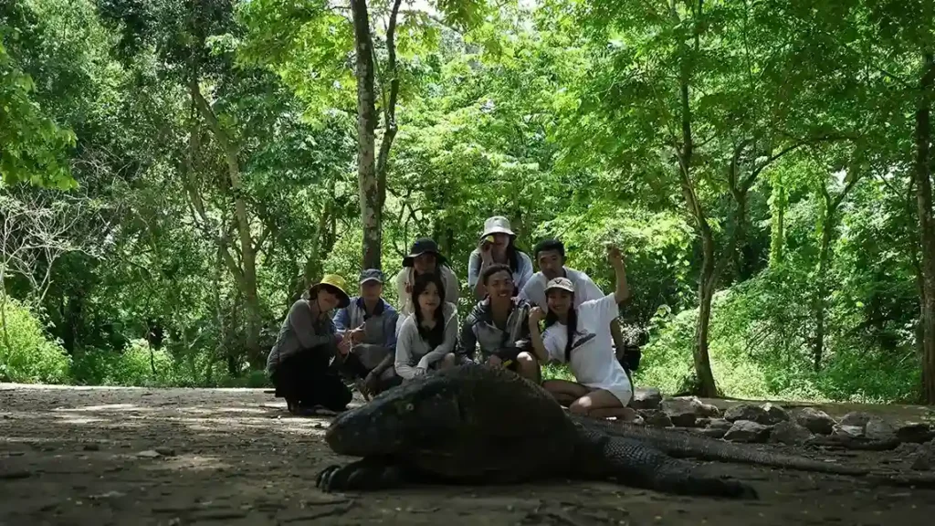 Foto Bersama Komodo di Labuan Bajo | Paket Dokumentasi Trip Labuan Bajo | Labuan Bajo Productions