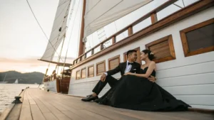 7 Ide Foto Prewedding di Kapal Phinisi Labuan Bajo