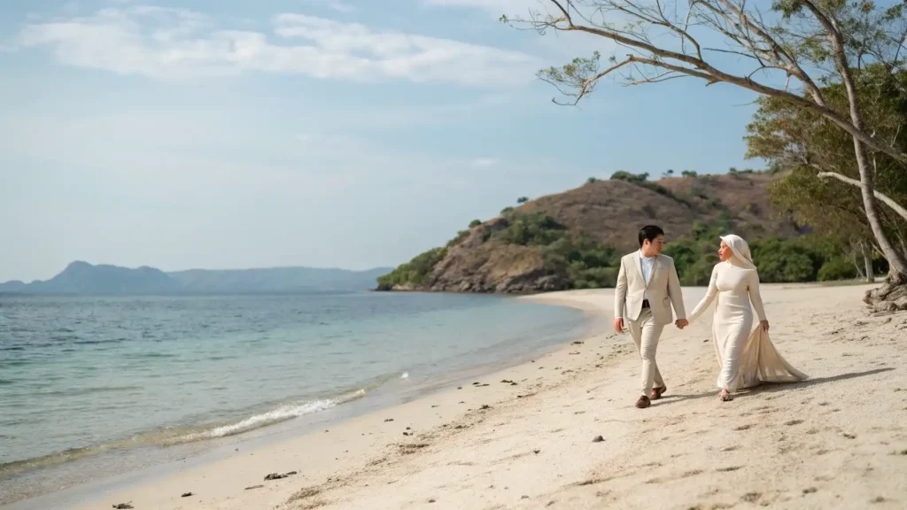 Prewedding Formal dengan Tema Minimalis di Pantai | Labuan Bajo Productions